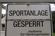 gesperrt, Sportplatz gesperrt, gesperrt, Sportplatz gesperrt