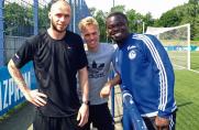 Gerald Asamoah, christian pander, Timo Kunert, Gerald Asamoah, christian pander, Timo Kunert