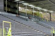 WSV, Wuppertaler SV, Wuppertal, leere Tribüne, Stadion am Zoo, Symbolbild, Haupttribüne, WSV, Wuppertaler SV, Wuppertal, leere Tribüne, Stadion am Zoo, Symbolbild, Haupttribüne