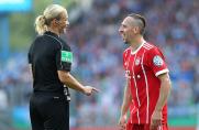 Steinhaus cool: Schiedsrichterin lächelt Ribéry-Streich weg