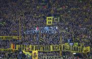 BVB: Wieder viele Anti-Leipzig-Plakate auf der Südtribüne