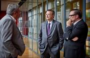 interview, Michael Welling, Reinhard Grindel, Bernhard Hartmann, DFB-Zentrale, interview, Michael Welling, Reinhard Grindel, Bernhard Hartmann, DFB-Zentrale