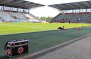 Trainingsbesuch: RWE drückt Frankfurt gegen Schalke die Daumen