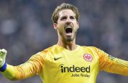 SGE-Torwart Kevin Trapp bejubelt den Einzug in die nächste Runde.