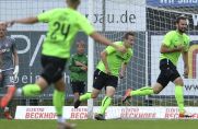 Simon Engelmann (rechts im Bild) traf schon beim 1:1-Hinspiel.