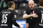 Maximilian Eggestein, Davy Klaassen und Josh Sargent von Werder Bremen haben am Montag spielfrei.