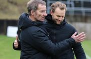 Thomas Richter (links), hier mit WSV-Trainer Pascal Bieler, ist nicht nur Sportlicher Leiter sondern ab sofort auch Vorstandsmitglied beim Regionalligisten.