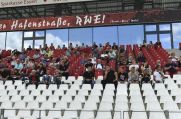 Im Niederrheinpokal-Finale gegen den 1. FC Kleve durfte RWE auch nur 300 Zuschauer ins Stadion lassen.