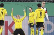 Erling Haaland stieß für den BVB das Tor zum Viertelfinale auf.