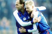 Uwe Stöver (rechts), hier mit Michael Hubner, spielte zwischen 1993 und 1995 zwei Jahre für den VfL Bochum.