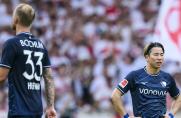 Fassungslos: Philipp Hofmann (links) und Takuma Asano vom VfL Bochum.