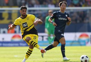 Treffen mit ihren Nationalmannschaften wieder aufeinander: Emre Can (Borussia Dortmund, links) und Takuma Asano (VfL Bochum).