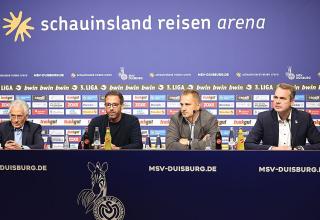 Von links: Präsident Ingo Wald, Trainer Boris Schommers, Sportchef Chris Schmoldt und Geschäftsführer Peter Mohnhaupt.