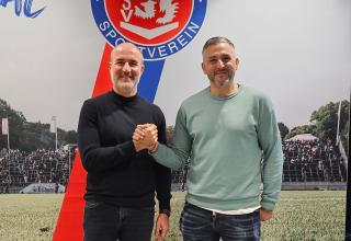 Gaetano Manno (rechts), Sportchef des Wuppertaler SV, hat einen neuen Cheftrainer gefunden: Ersan Parlatan.