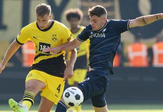 Werden wieder aufeinander treffen: Nico Schlotterbeck (BVB) und Moritz Broschinski (VfL).