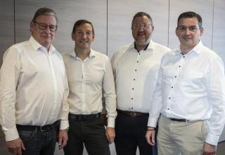 Thomas Maaßen, Andreas Tappe, Kai-Uwe Otto und Jörg Dahms (von links) bilden das Team "MSV-Zukunft".