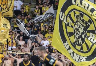 Fans von Alemannia Aachen.