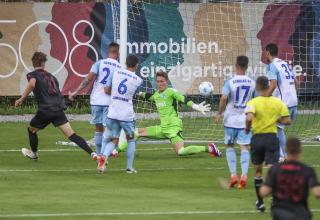 Kurz nach der Pause traf Midtjyllands August Priske zum 2:2.