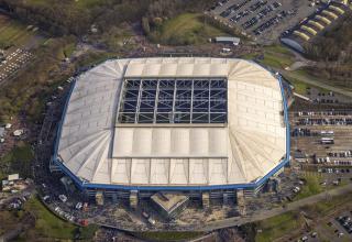 In der Veltins-Arena wird in der Saison 2024/25 mal wieder Champions-League-Fußball gespielt.