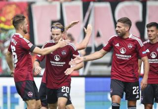 Großer Jubel beim 1. FC Nürnberg.