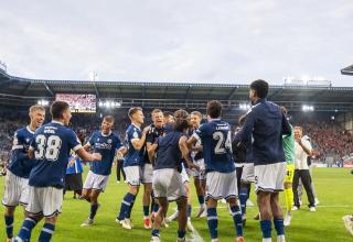 Nur Arminia Bielefeld konnte eine Pokal-Überraschung landen.