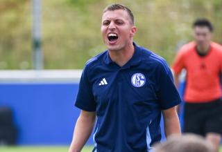 Jakob Fimpel, Trainer von Schalke 04 II, konnte mit der Leistung nicht zufrieden sein.