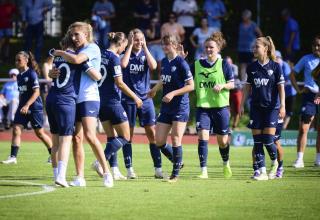 Die Frauen des VfL Bochum freuen sich über den gelungenen Start in die 2. Bundesliga. 