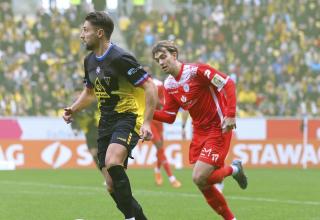 Kilian Pagliuca, hier noch im Aachener Dress, machte ein starkes Debüt für den MSV.