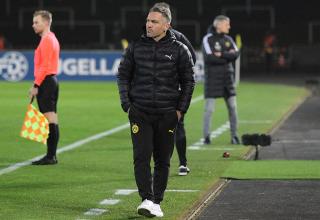 Blieben zum vierten Mal in Folge sieglos: Der BVB II und Trainer Jan Zimmermann.