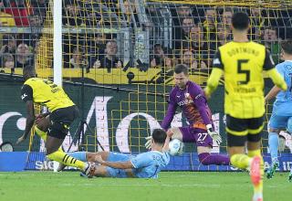 Serhou Guirassy erzielt gegen den VfL Bochum das 3:2 für den BVB. 