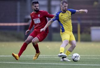 Steele (rote Trikots) unterlag in der Landesliga bei BG Überruhr. 