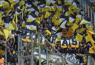 Die Fans von Alemannia Aachen zuletzt bei Dynamo Dresden.