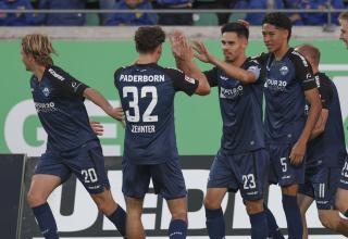 Für Felix Götze (Nr. 20) und Santiago Castaneda (5) läuft es beim SC Paderborn.