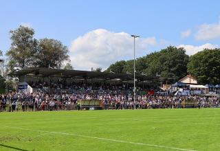 Die Heimat des 1. FC Bocholt: Das Stadion am Hünting.