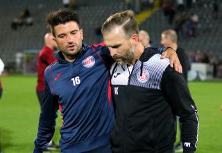 Marco Terrazzino (links) und sein Trainer Rene Klingbeil (rechts).