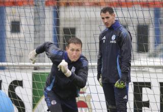 Torwarttraining auf Schalke.