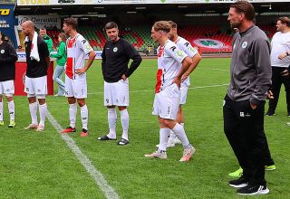 RWO-Trainer Sebastian Gunke (rechts). 