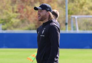 Eugen Polanski, Trainer der U23 von Borussia Mönchengladbach. 