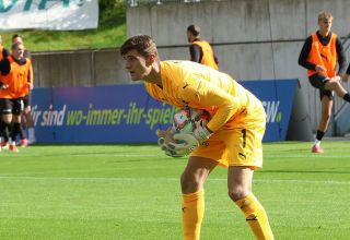 Lucas Fox, Torwart beim 1. FC Bocholt und Kandidat für die Nationalmannschaft. 