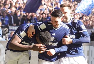 Yusuf Kabadayi (Bildmitte) erzielte in 24 Einsätzen vier Tore für den FC Schalke 04.