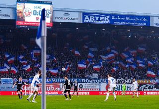 Das Ostseestadion in Rostock.