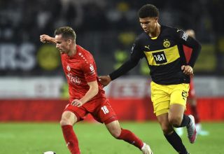 Jordi Paulina, hier gegen Rot-Weiss Essen, traf doppelt für die BVB-U23. 