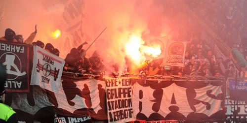 Frankfurt: Eintracht setzt ein Zeichen gegen Pyrotechnik