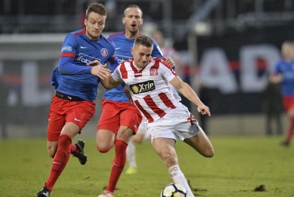 Saison 2018/19: Jan-Steffen Meier (l.) traf mit dem Wuppertaler SV auf seinen Ex-Klub Rot-Weiss Essen.