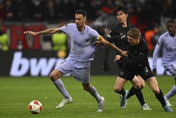 Europa League: Frankfurt mit Remis gegen Barcelona im Viertelfinal-Hinspiel