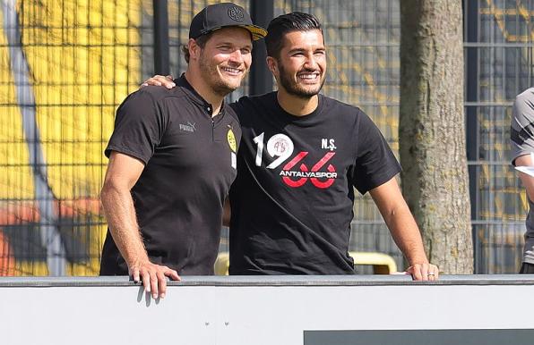 Bald vereint beim BVB? Edin Terzic (links) und Nuri Sahin. 