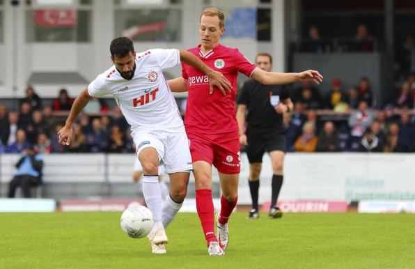 Serkan Göcer (links) wird das Trikot von Fortuna Köln nicht mehr tragen.