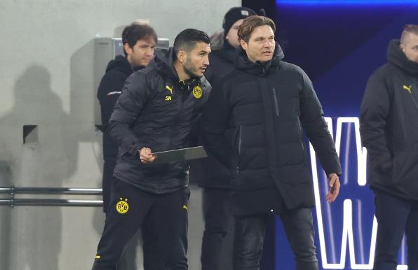 Neuer Assistent: Nuri Sahin (links) an der Seite von BVB-Trainer Edin Terzic.