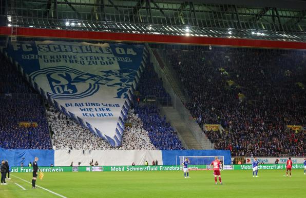 Die Fans unterstützten den FC Schalke auch am Betzenberg.