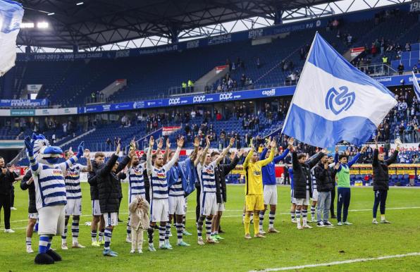 Jubel beim MSV Duisburg nach dem Heimsieg gegen Viktoria Köln.